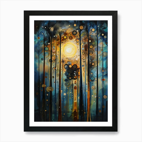 Gustav klimt print - klimt, forest