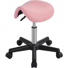 Rolling Saddle Stool Hydraulic Adjustable Salon Chair for Massage Tattoo Facial