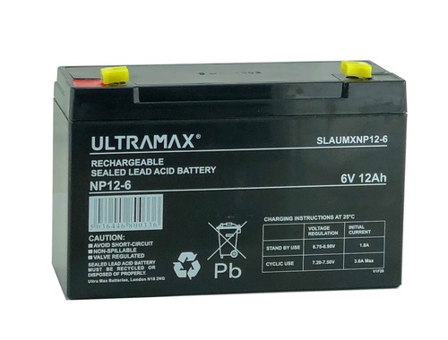 12ah rechargable battery - 6v,