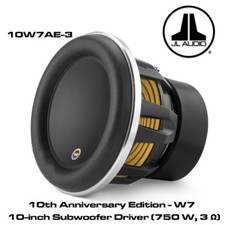JL Audio 10W7AE-3 - 10" 750 Watt RMS 3-Ohm Subwoofer Bass Subwoofer 10W7