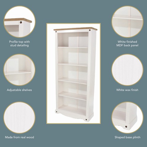 Corona tall bookcase - corona, bookcase,