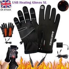 1 Pair USB Heated Gloves for