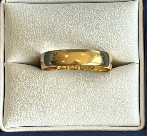 Antique 22ct gold wedding - gold, band