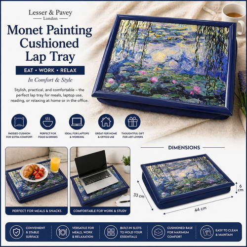 Claude monet cushioned lap - monet,