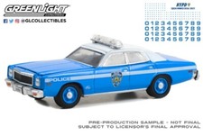 GREENLIGHT 1/64 HOT PURSUIT 1977 PLYMOUTH FURY NYPD 42773