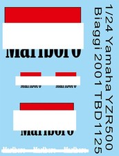 1/24 Decals for Yamaha YZR500 Biaggi 2001 Decal TBD1125