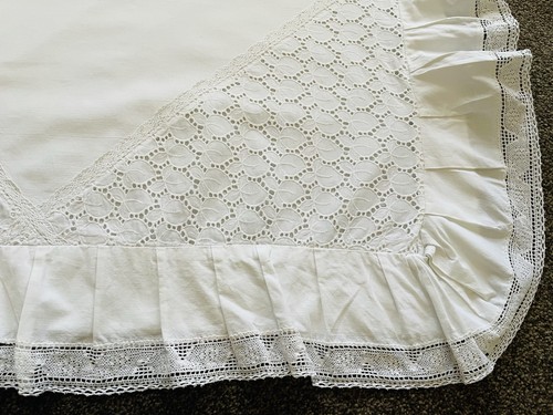 Vintage frilled lace french - frilled,