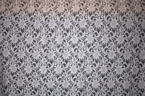 Embroidered floral lace fabric - embroidered,