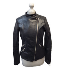H&M Jacket Faux Leather Black