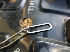 HONDA CB250N CB400N SUPERDREAM - NEW STAINLESS SEAT LOCKING RING P/N 77211413000