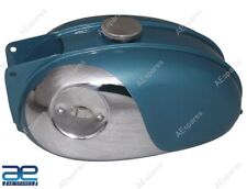 New Bsa Bantam D7 D10 D14 Blue Painted Chrome Plated Petrol Gas Fuel Tank ECs