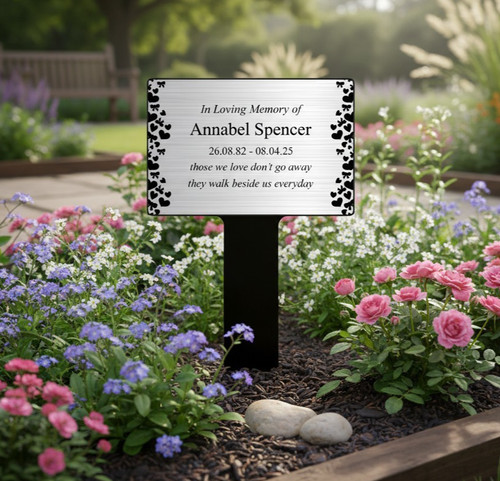 Personalised memorial stake - memorial,