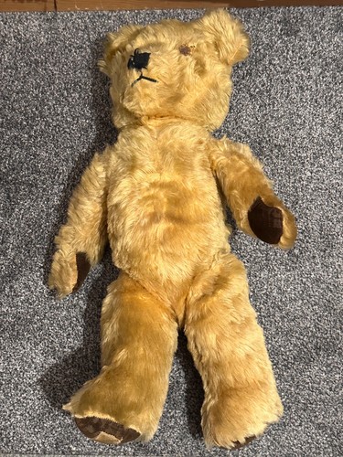 Antique british mohair teddy - british,