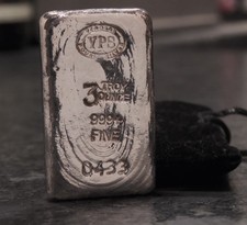 3 oz Hand Poured 999+ Fine