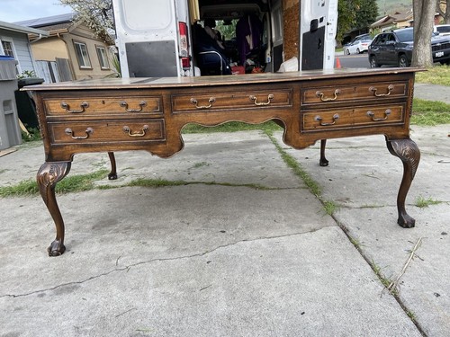 Antique partners desk - antique,