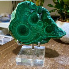 1.11LB Polished Peacock Stone - Spiritual Protection Stone, Unique Decoration