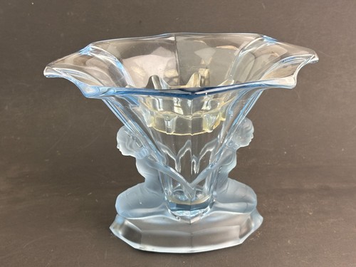 Art deco glass bowl vase - glass,