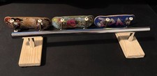 Fingerboard Rail - Practice Grind Rail - Homemade Chrome/Wood - Sturdy/Reliable