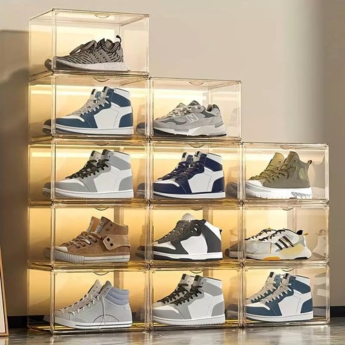 Stackable acrylic shoe box - acrylic,