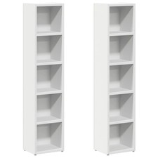 CD Cabinet Storage Oraniser Shelf Cabinet Display Shelf Engineered Wood vidaXL