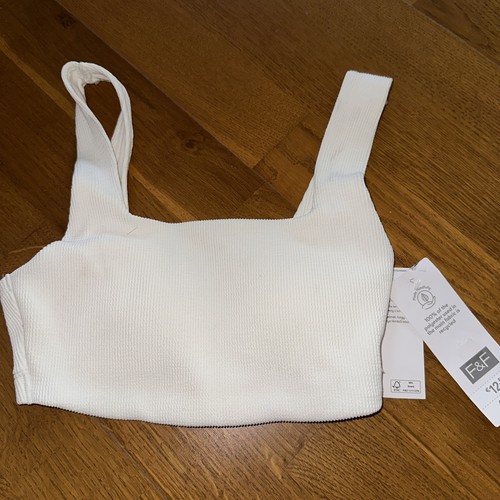 Tesco white ribbed bikini - tesco,