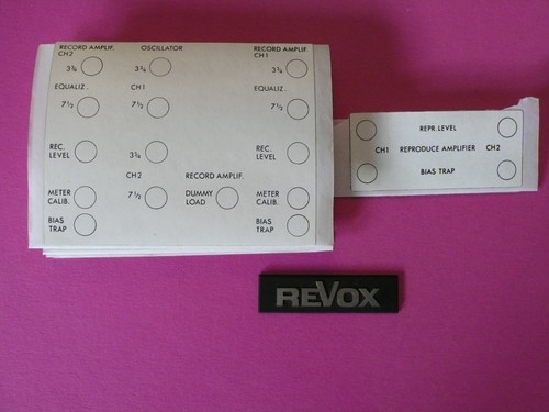Revox sticker for - 77,