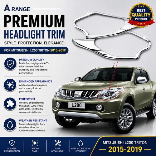 Chrome front headlight - headlight, cover