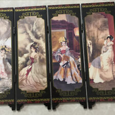 6 Panel Oriental Beauties Screen Room Divider Wood Folding Partition Quality