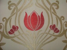 Art Nouveau Tulip Ruby Red