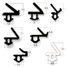 Flipper UPVC Window Black Door Rubber Double Glazing Gasket Seal Strip Pack 