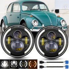 Pair 7" inch Round LED