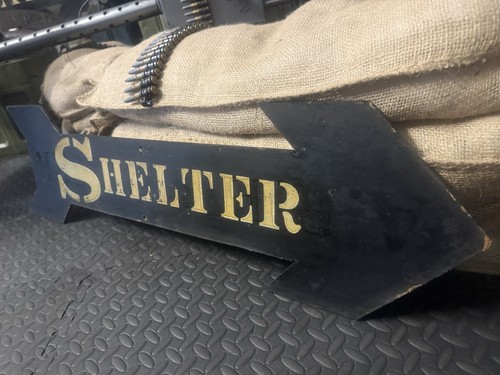 Genuine ww2 shelter sign - sign, ✅