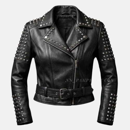 Women leather studded - studded,