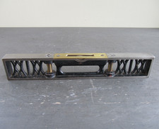 Vintage J.Rabone & Son 12" Machinists Spirit Level - Cast Iron and Brass