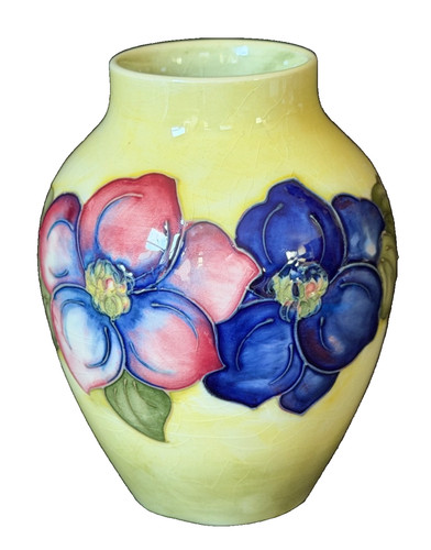 Moorcroft clematis flowers - moorcroft,