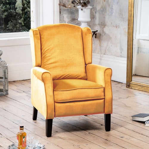 Airell 70cm wide yellow velvet - airell,