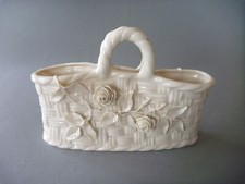 Antique Belleek Handbag Basket