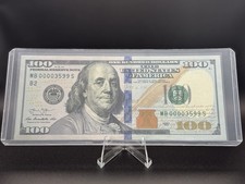 $100 Bill Fancy Serial Number