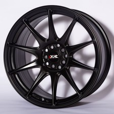XXR 527 18" x 8.75J ET35 5x100 5x114.3 FLAT BLACK, SINGLE WHEEL ONLY
