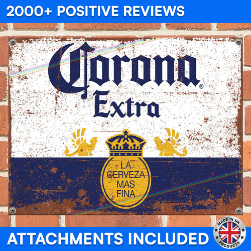 Corona extra metal - beer, sign