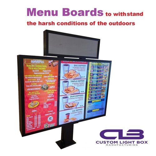 Led menu board header - board, |