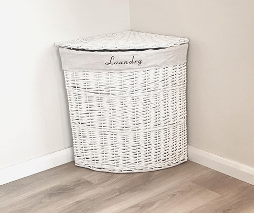 Corner wicker laundry - corner,