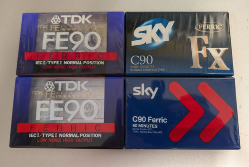 Sealed vintage audio - 4x,
