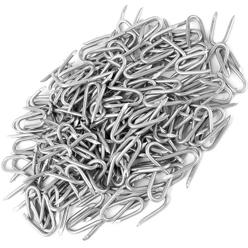 Galvanised netting staple - staple, u