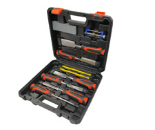 Wood Chisel Set 10 pcs & Sharpening Stone + Honing Guide & Pencils Carpentry