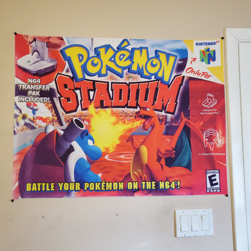 Pokemon stadium 2x3 foot - pokemon,