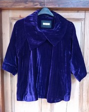 Per Una Velvet Jacket  Purple  Size UK 16  Very Good Condition
