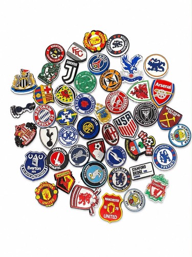 Football croc charm shoes - football,