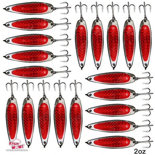 20pcs 2oz fishing spoon jig - 2oz,