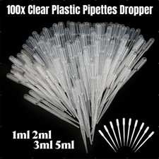 100x Clear Plastic Pipettes